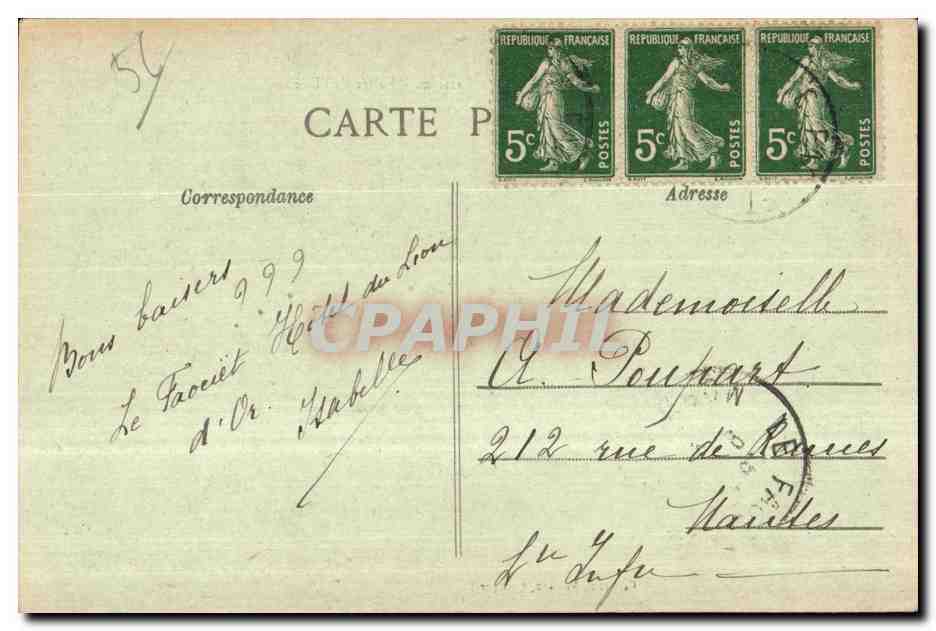 Le Faouet — Les Roches de Barrigan — Vallée de l'Ellé — Collection Vézanne, Quimper — Rückseite