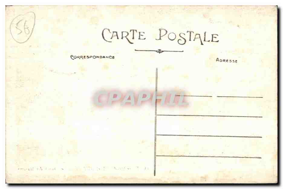 CPA Entre Ste Anne et Auray Le Champ des Martyrs Artaud et Nozats Nantes — Verso