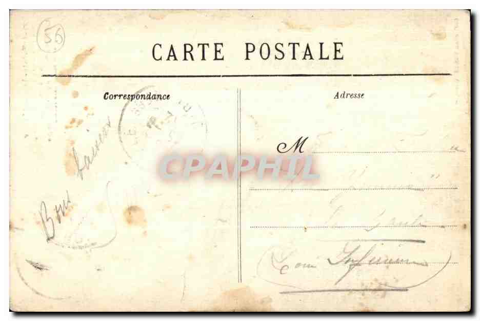 Sainte-Anne-d'Auray — Les Pèlerins au pied du Calvaire — Collection Villard, Quimper — Verso