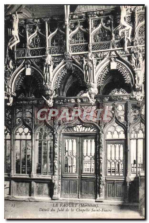 Le Faouët (Morbihan) — Détail du jubé de la chapelle Saint-Fiacre — éditeur non identifié, n° 23