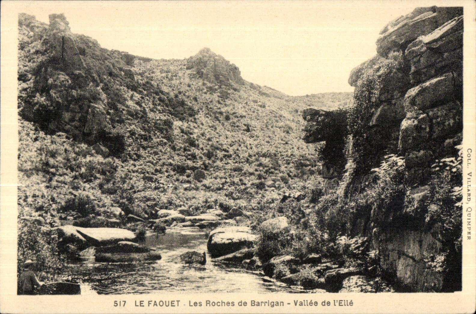 Le Faouët - Les Roches de Barrigan - Vallée de l'Ellé — Coll. Villard, Quimper