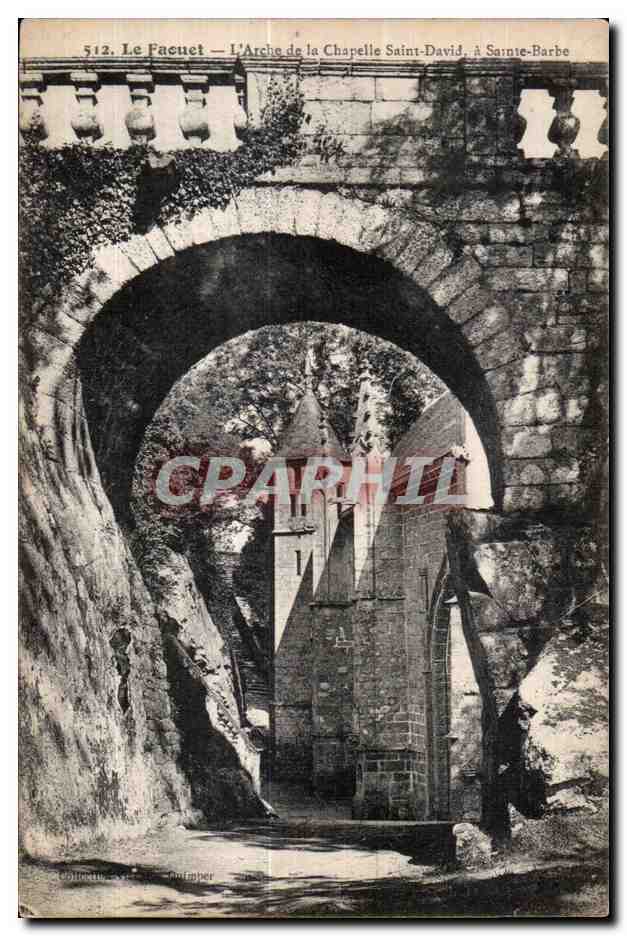 CPA Le Faouet L Arche de la chapelle Saint david a Saint Barbe