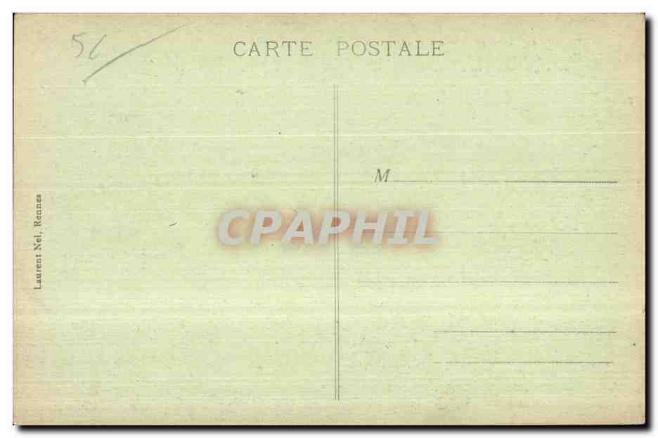 CPA Chapelle Saint Fiacre pres Le Faouet (XV siecle) D apres la legende les outils etant venus a manquer pendant la cons — Rückseite