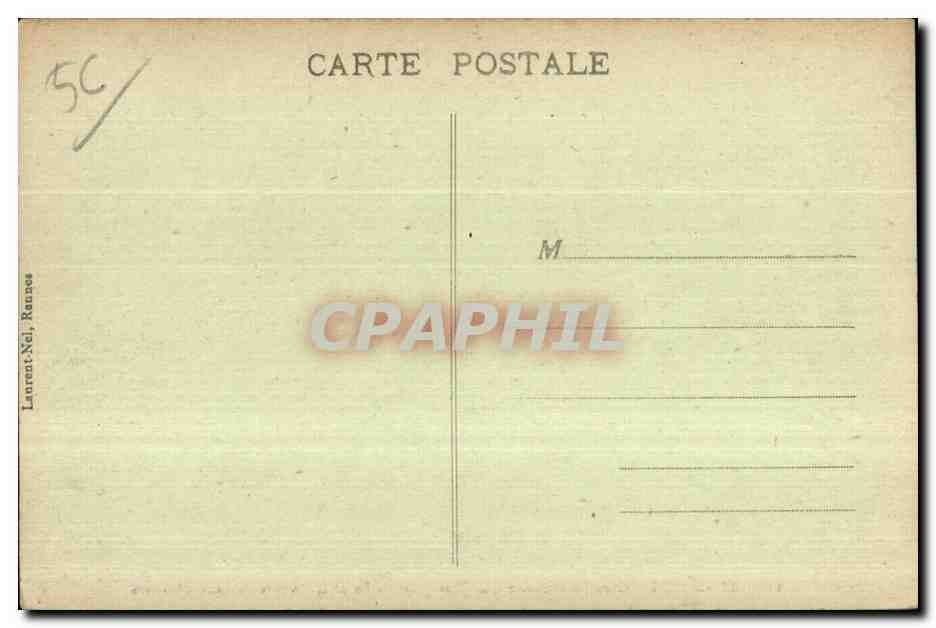 CPA Le Faouet Chapelle Ste Fiacre Le Jube En cote Martyre de Saint Sebastien — Rückseite