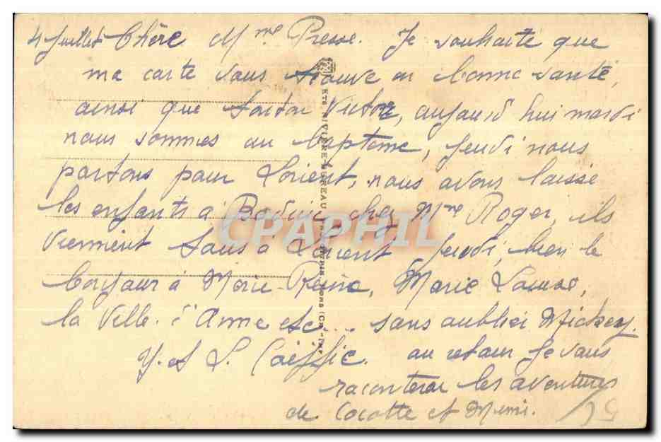 Le Faouët (Morbihan) — La nouvelle Église — CPAPHIL 3431 — Rückseite