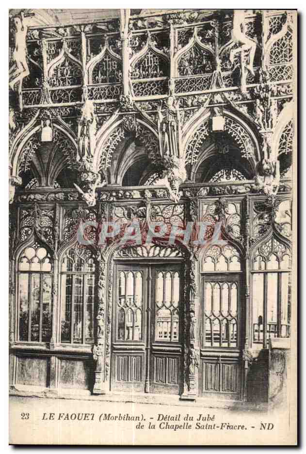 CPA Le Faouet(Morbihan) Detail du Jube de la Chapelle Saint Fiarce