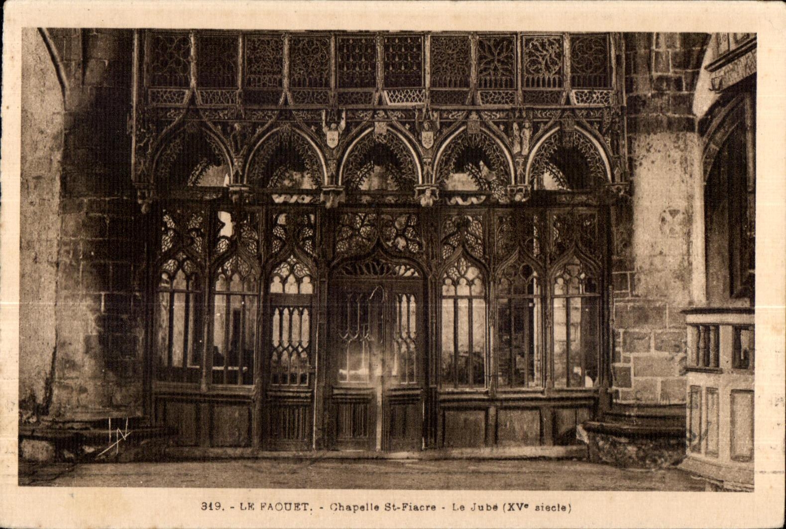 Le Pacuet - Chapelle St-Fiacre - Le Jubé (XVe siècle)