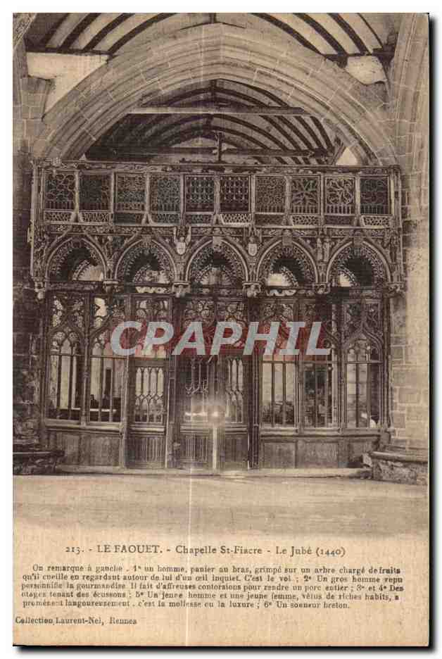 Chapelle Saint-Fiacre — Le Jubé (1440) — Collection Laurent-Nel, Rennes
