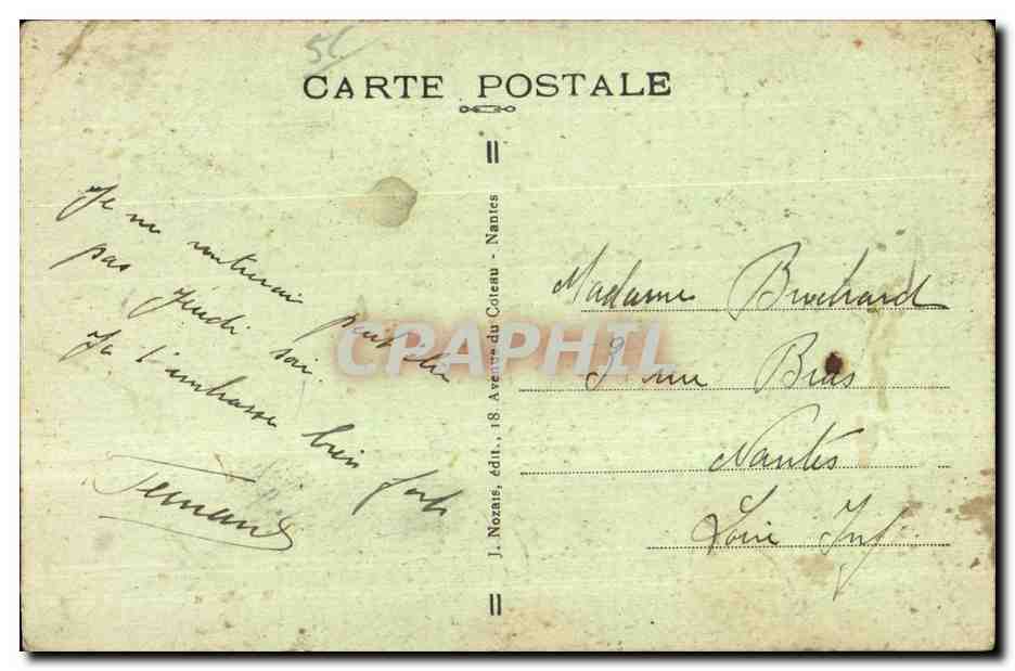 CPA Lorient Vue generale du port de Guerre — Rückseite