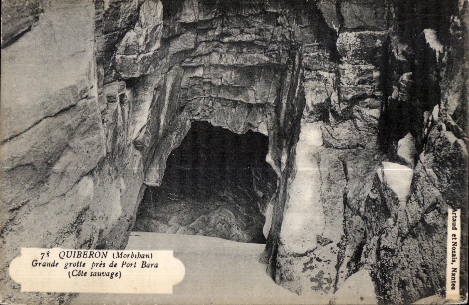 Grande grotte près de Port Bara — Quiberon (Morbihan) — Artaud et Nozias, Nantes