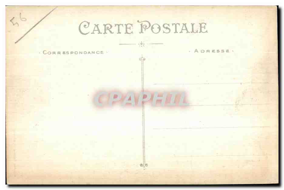 Grande grotte près de Port Bara — Quiberon (Morbihan) — Artaud et Nozias, Nantes — Verso