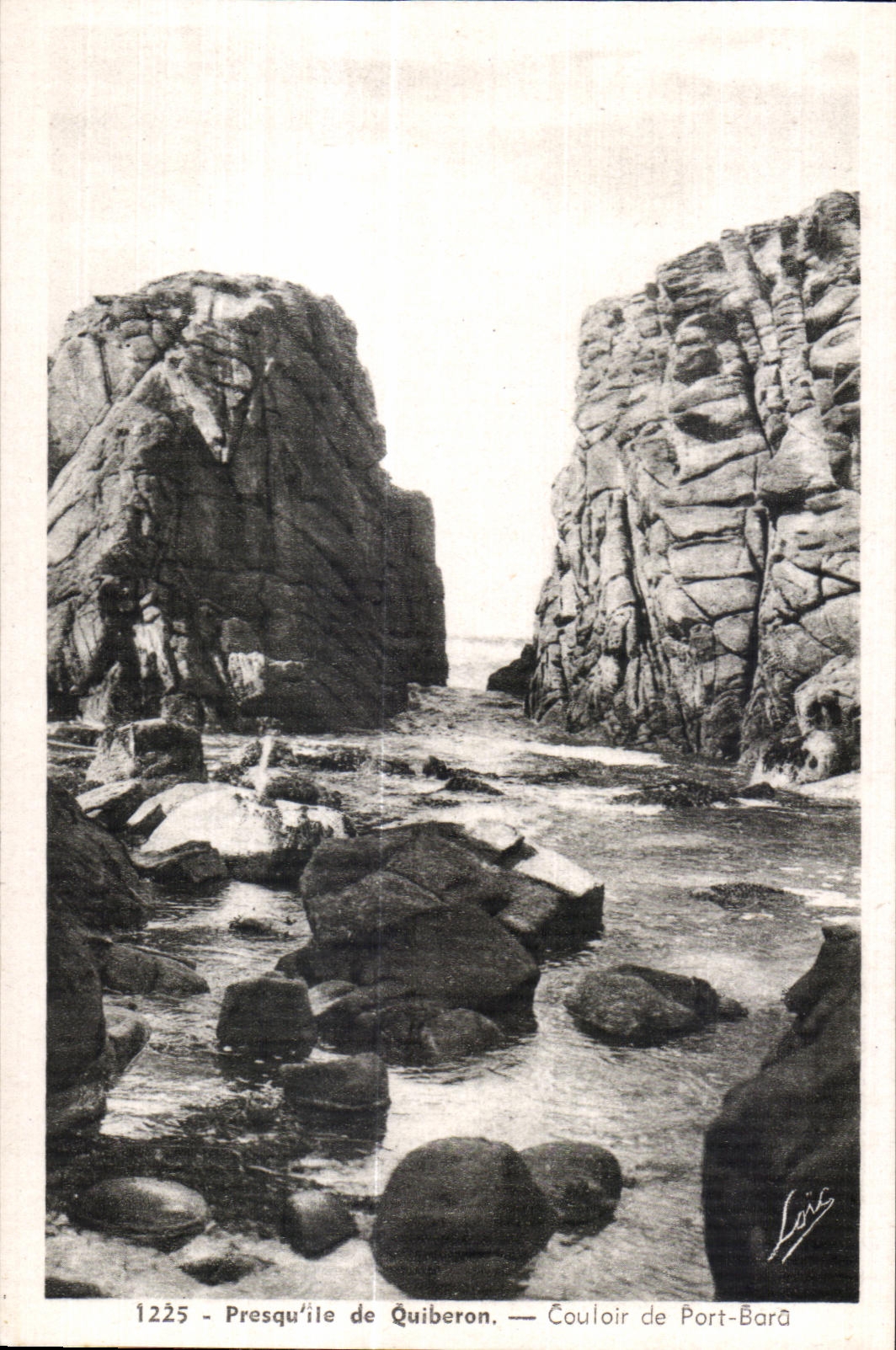 Presqu'île de Quiberon — Couloir de Port-Barâ — Édition Mésia - Hennes, n° 1225