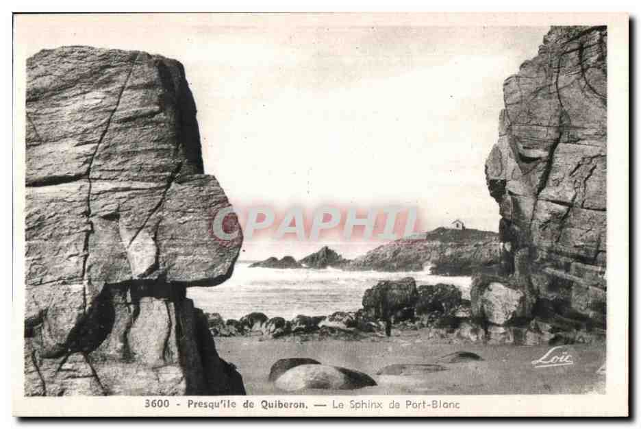 Presqu'île de Quiberon — Der Sphinx von Port-Blanc — Verlag Messan, Nr. 3600