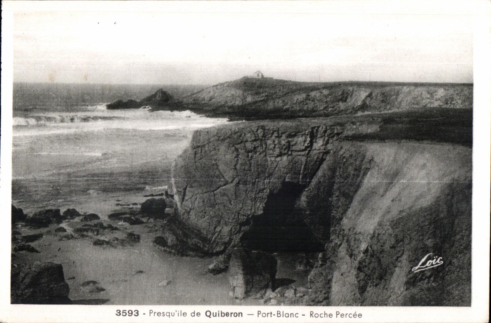 Presqu'île de Quiberon — Port-Blanc — Roche Percée — Loïc — n° 3593