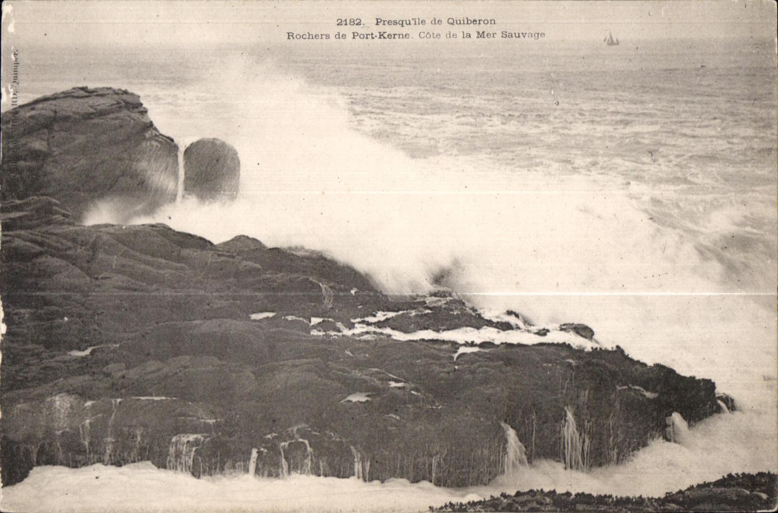 Rochers de Port-Kerne — Côte de la Mer Sauvage — Willy Jaumper, n° 2182