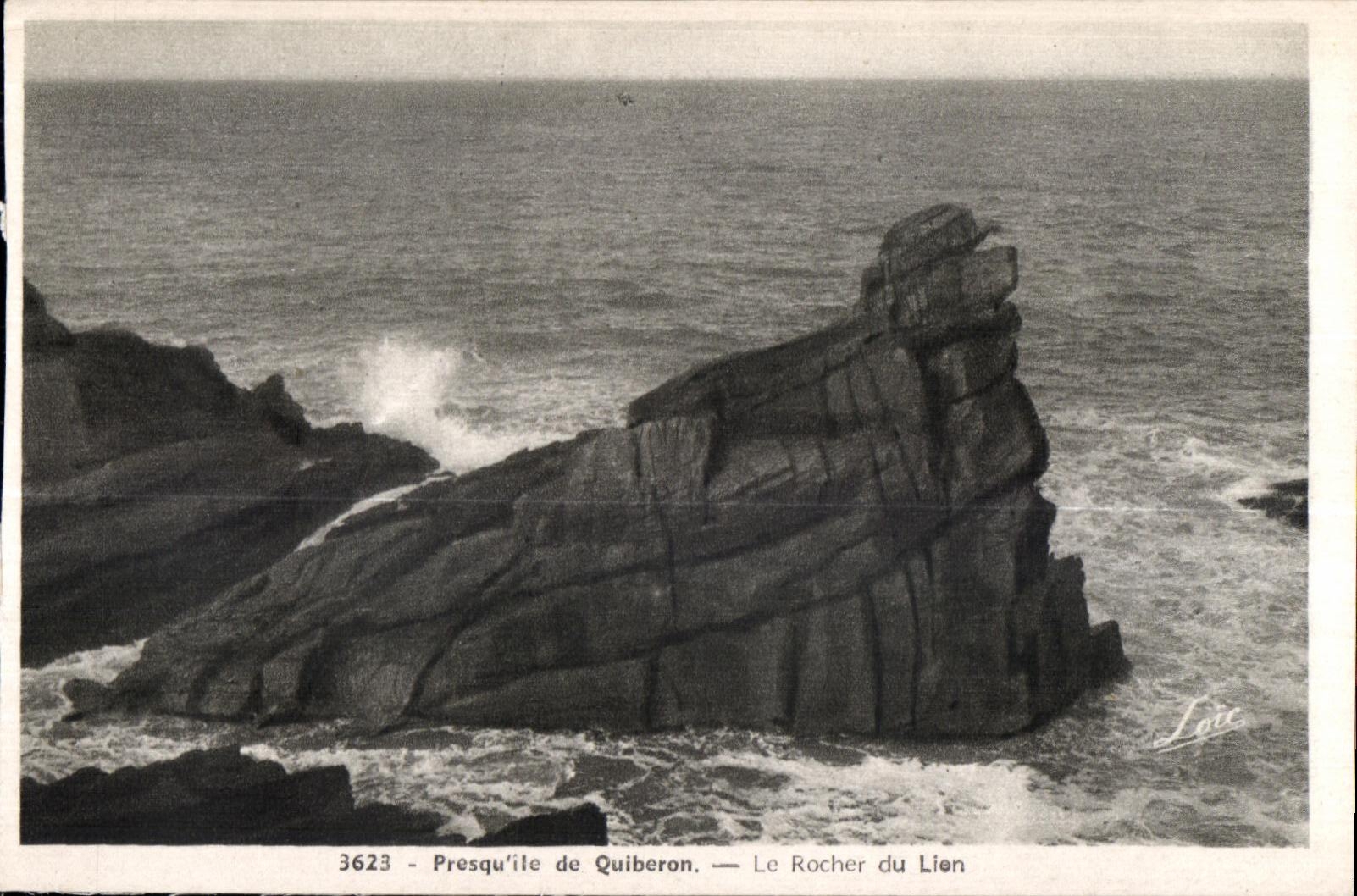 Presqu'île de Quiberon — Le Rocher du Lien — Éditeur Milray, Rennes, n° 3623