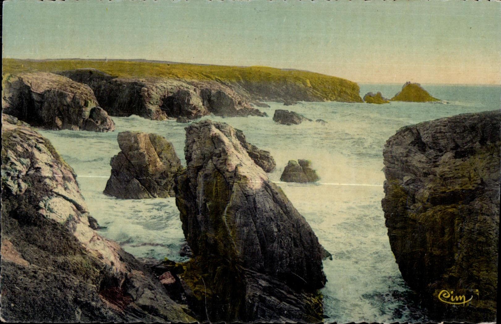 Quiberon (Morbihan) — Rochers de la Côte Sauvage — Éditeur Combier