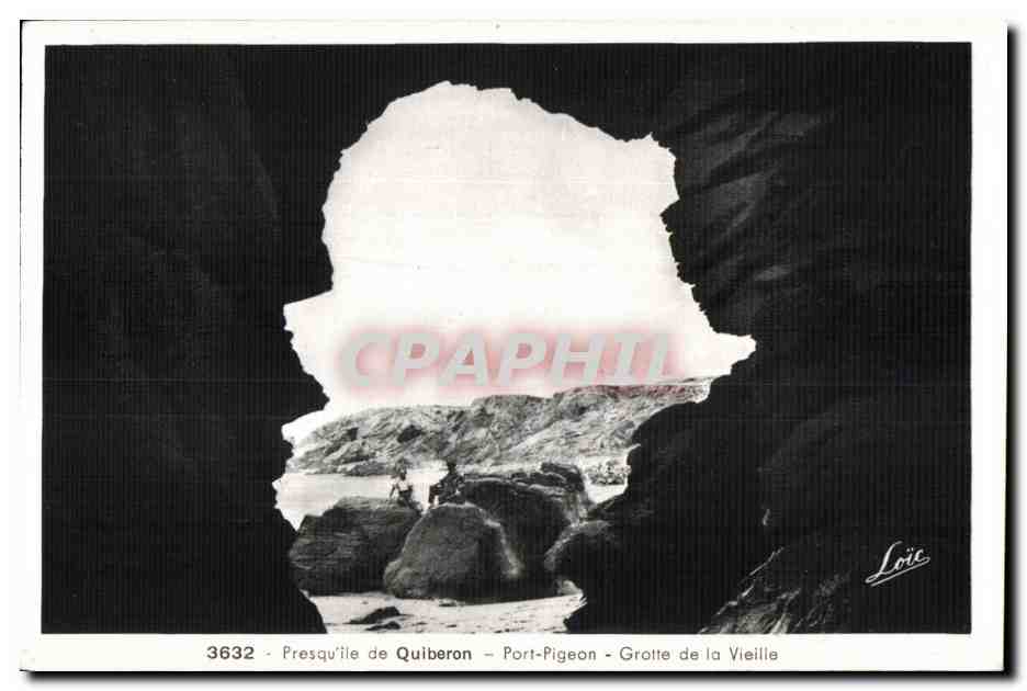 Presqu'île de Quiberon - Port-Pigeon - Grotte de la Vieille — Loïc, n° 3632