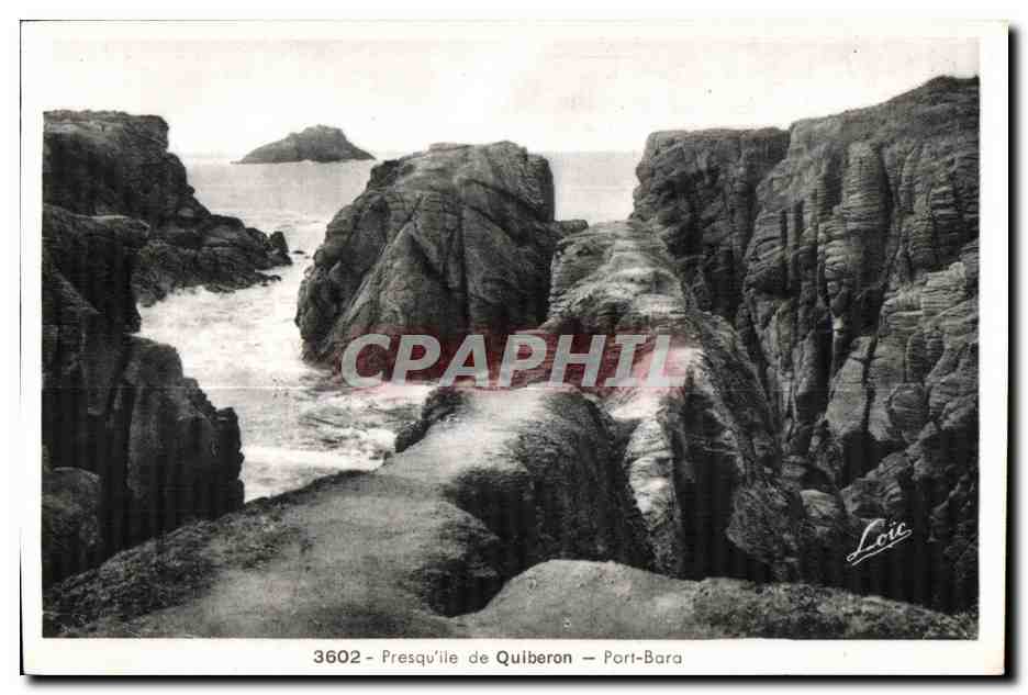 CPA Quiberon Presquile de Port Bara