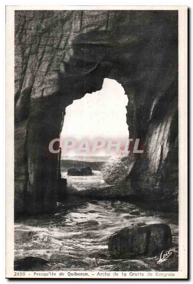 Presqu'île de Quiberon — Arche de la Grotte de Kergroix — Édition Mesny Rennes n°2850