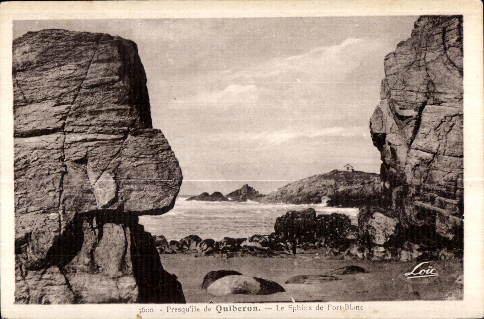 Presqu'île de Quiberon — Le Sphinx de Port-Blanc — Loïc, n° 3600