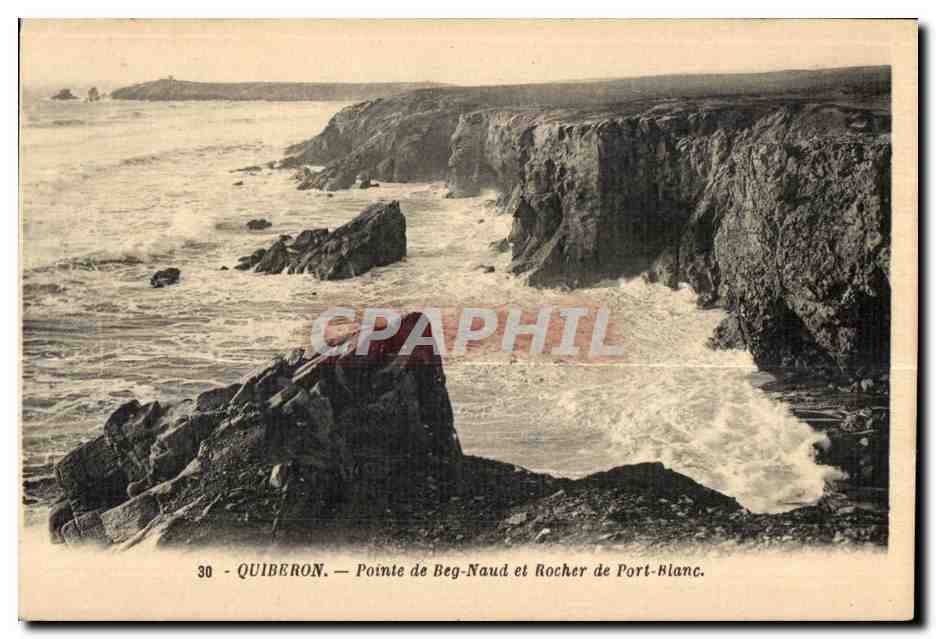 Quiberon — Pointe de Beg-Naud et Rocher de Port-Blanc — G. Artaud, éditeur, Nantes