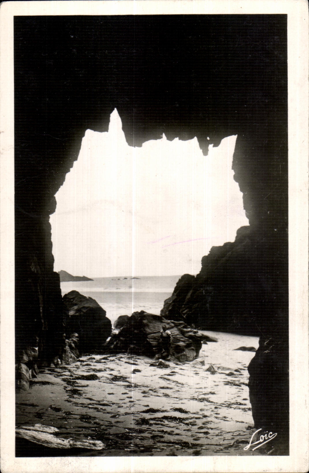CPA Quiberon Presquile Port Plgeon Grotte de la Vieille