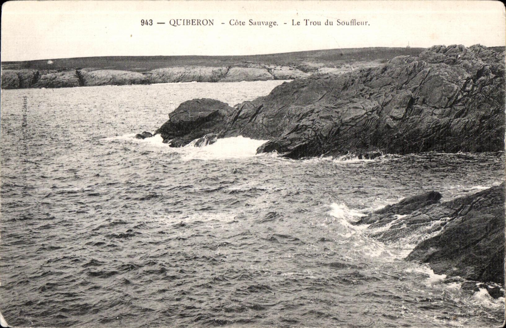 Quiberon - Côte Sauvage - Le Trou du Souffleur — Éditeur : G. P. Jules