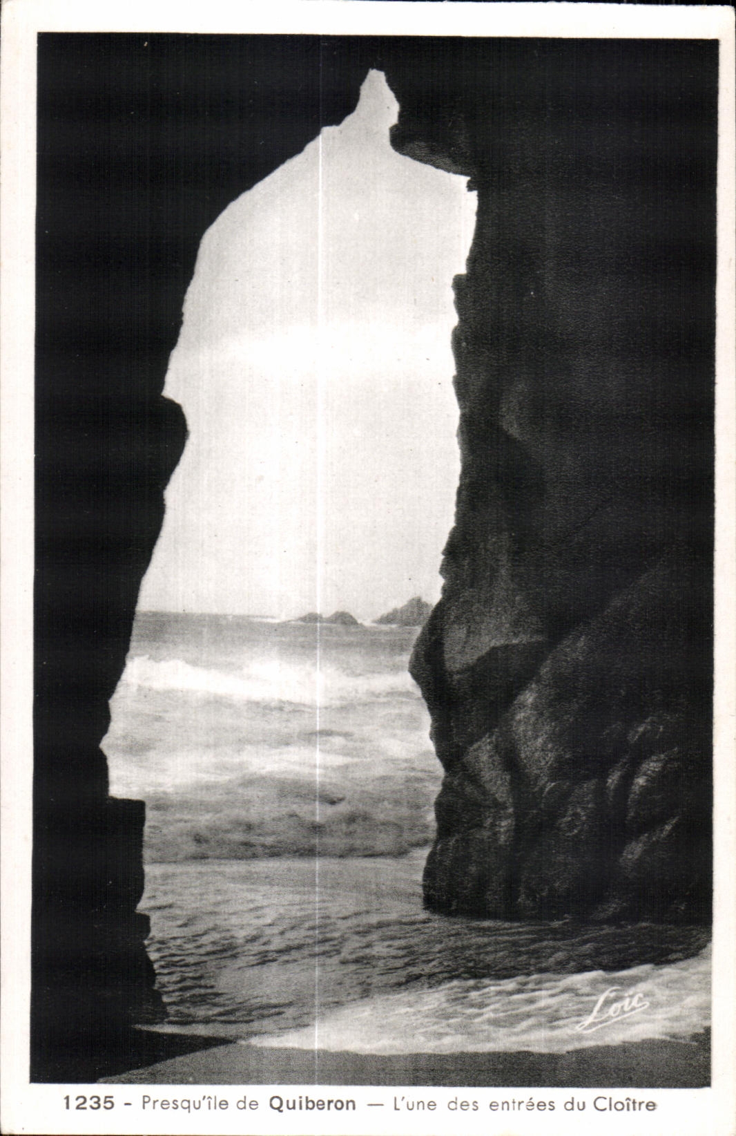 Presqu'île de Quiberon — L'une des entrées du Cloître — Édition Mécan Phil, n°1235