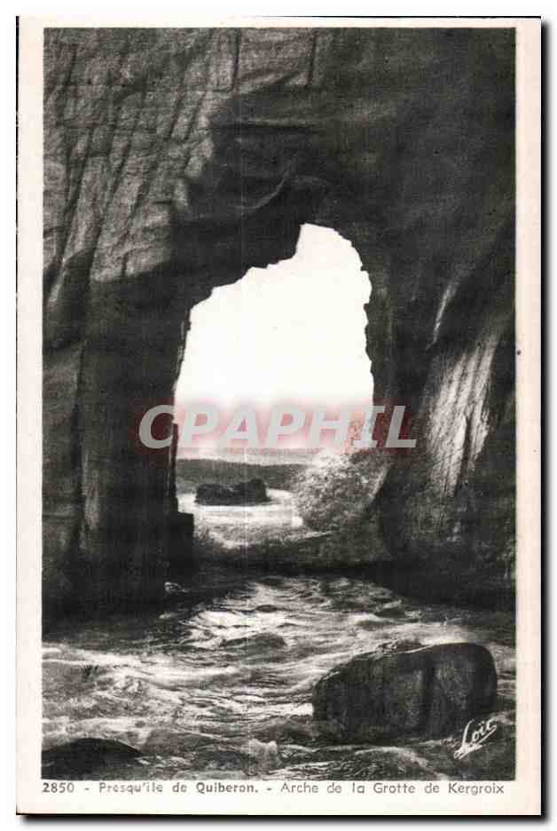 Presqu'île de Quiberon — Arche de la Grotte de Kergroix — Édition Mesny-Hennes
