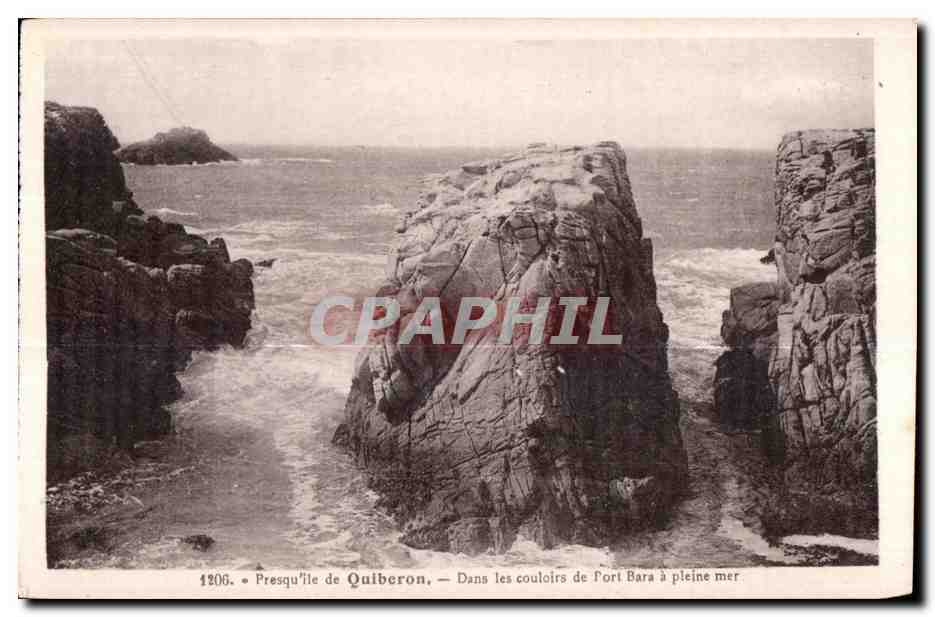 Presqu'île de Quiberon — Dans les couloirs de Fort Bara à pleine mer — Laurent-Nel - Hébénes