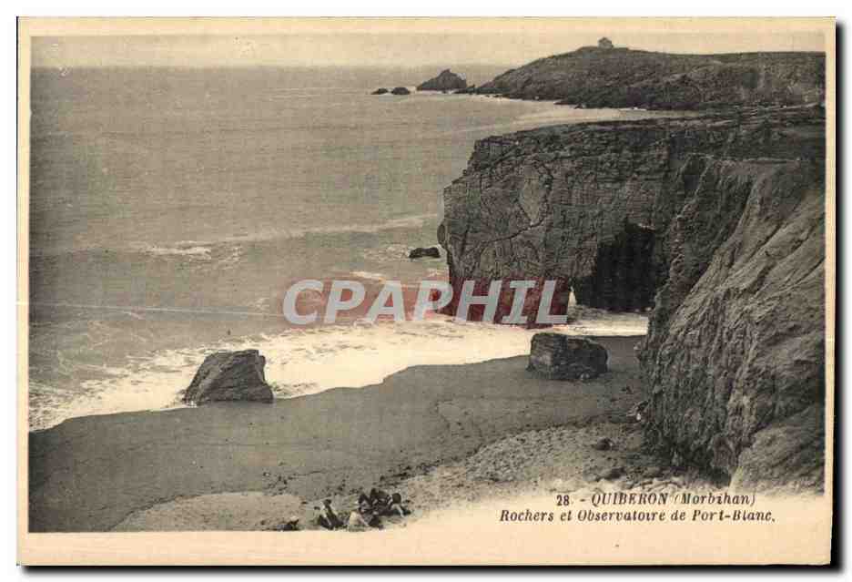 Quiberon - Morbihan — Rochers et Observatoire de Port-Bianc — G. Artaud, éditeur, Nantes
