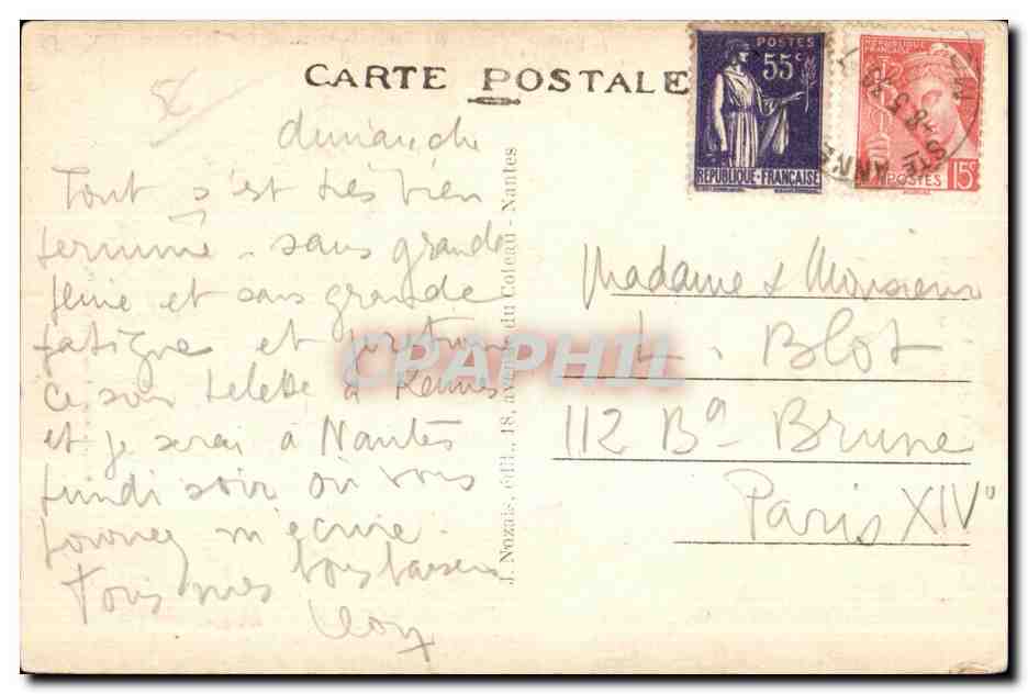 CPA Sainte Anne D Auray (Morbihan) La Monument aux Soldais Bretons morts pendant la guerre 1914 1918 — Verso
