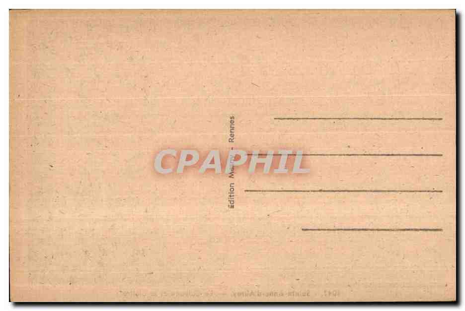 CPA Sainte Anne D Auray Le Calvaire et la Cloitre — Verso