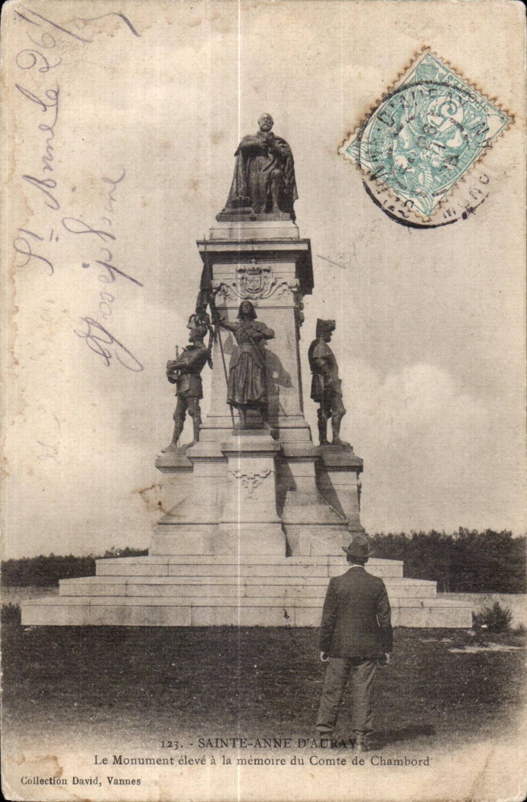 CPA Sainte Anne D Auray Le Monument eleve a la memotre du Comte de Chambord