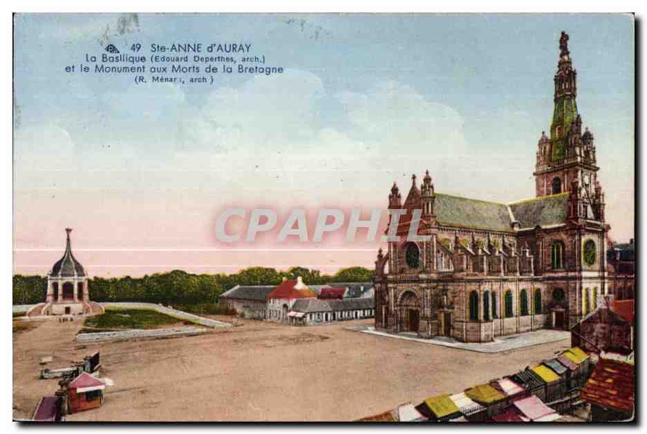CPA Sainte Anne D Auray La Basillique (Edouard Deperthes arch)