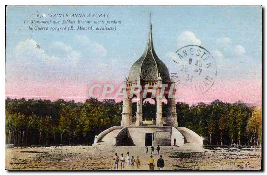 Sainte-Anne-d'Auray — Monument aux Soldats Bretons morts pendant la Guerre 1914-18 (R. Ménard, architecte)