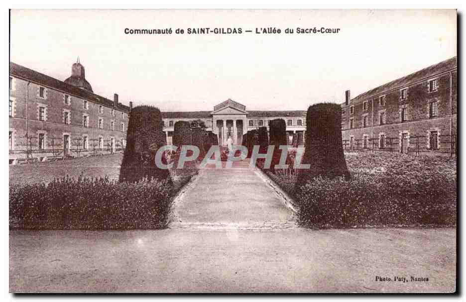 CPA Communaute de Saint Gildas L Allee du Sacre Coeur