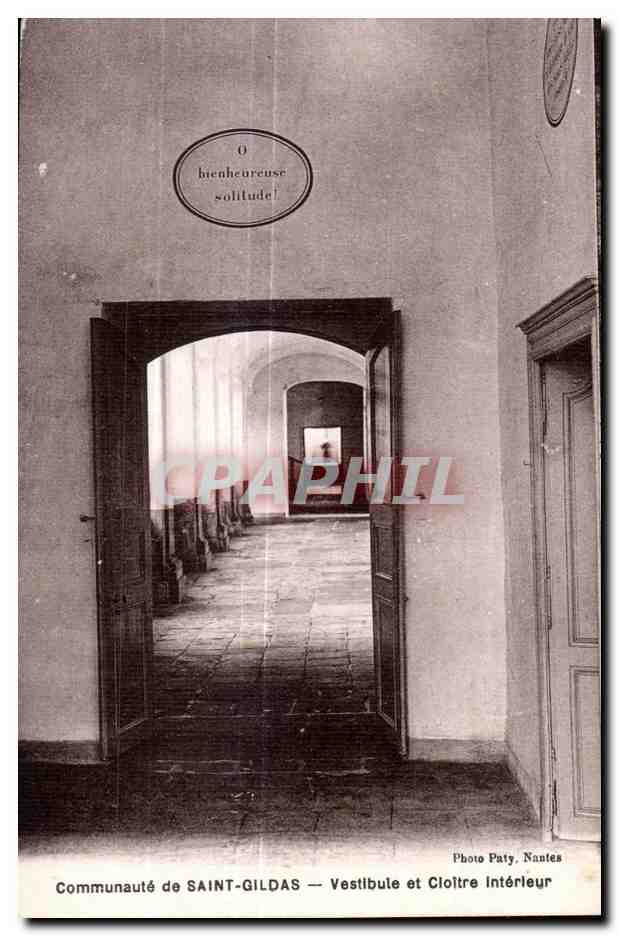CPA Communaute de Saint Gildas Vestibule et Cloitre Interleur