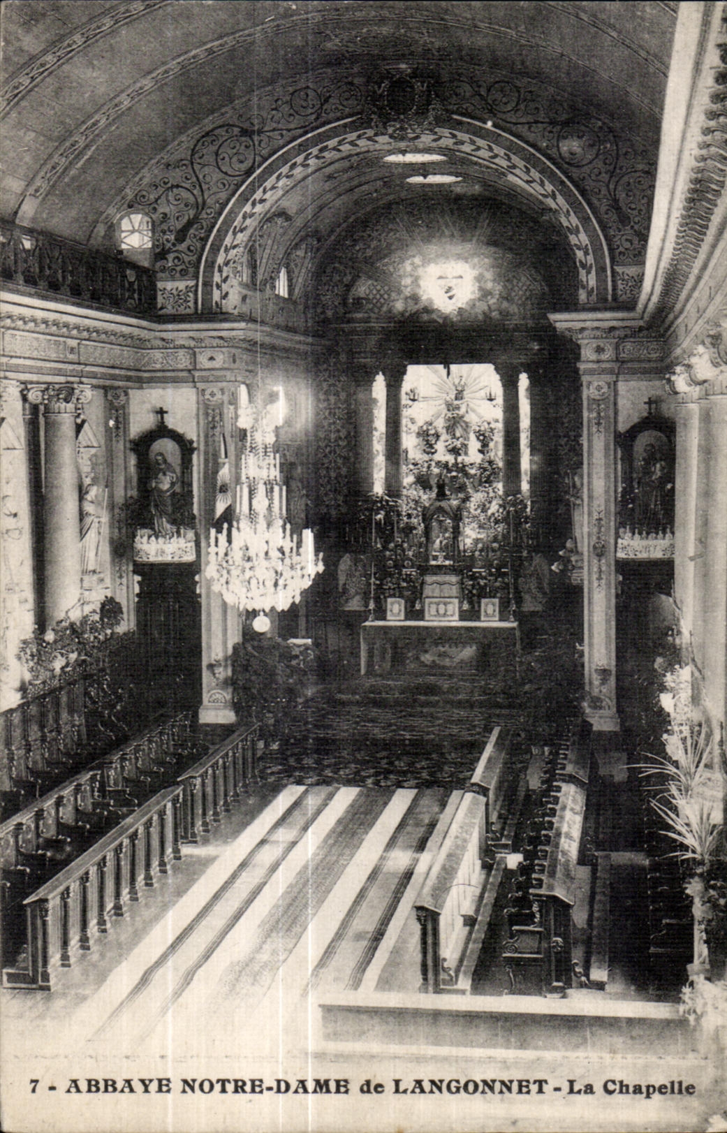 CPA Abbaye Notre Dame de Langonnet La Chapelle