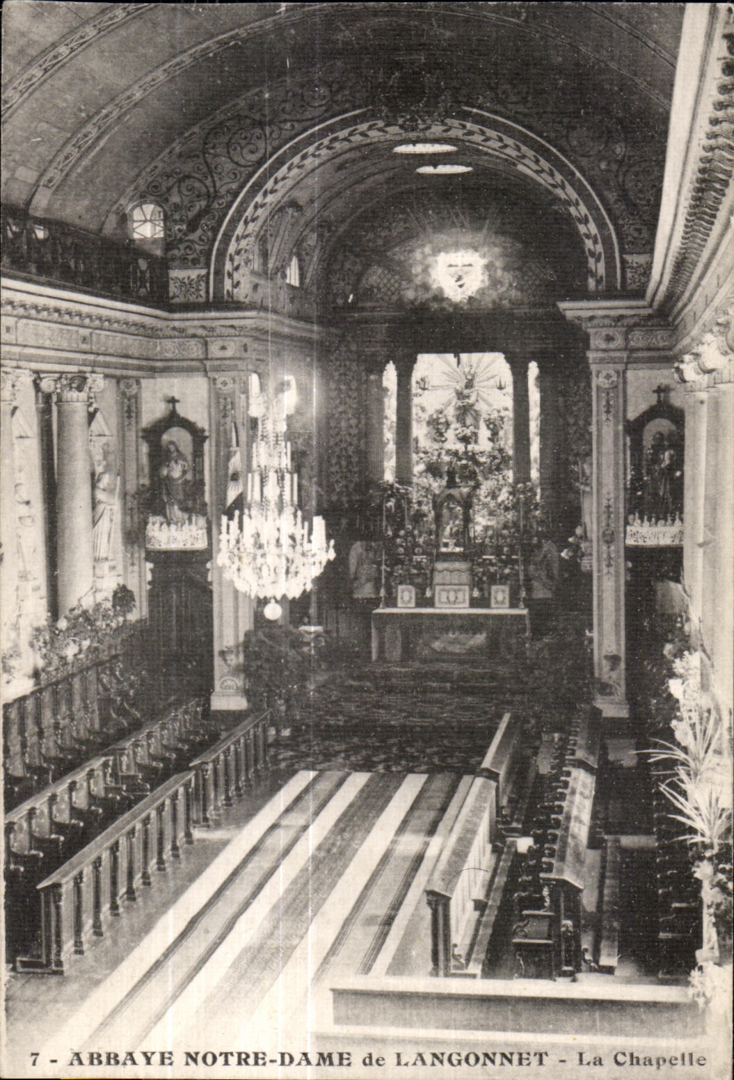 CPA Abbaye Notre Dame de Langonnet La Chapelle
