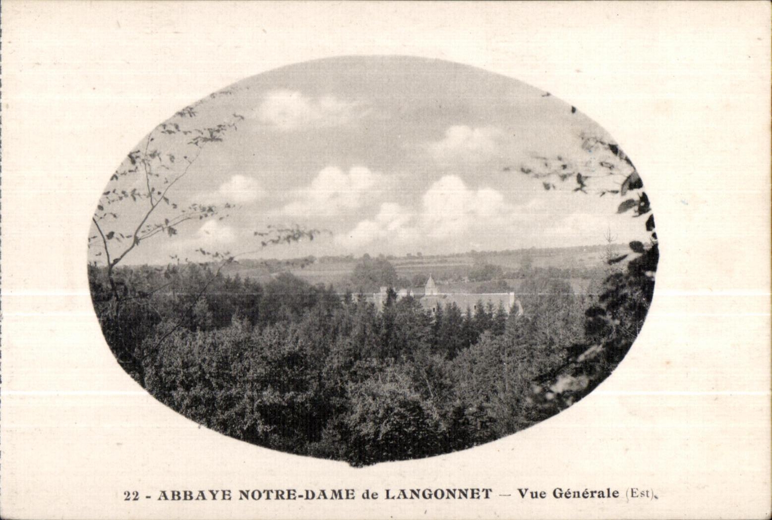 CPA Abbay Notre Dame de Langonnet Vue Generale
