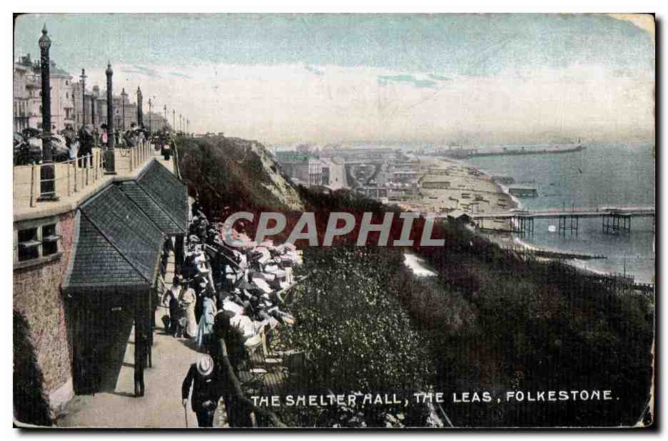 CPA The Shelter Rall The Leas Folkestone