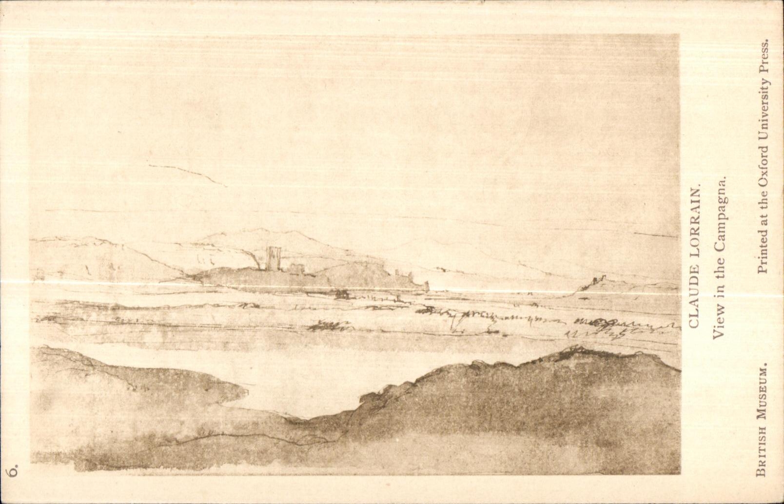 CPA Claude Lorrain View in the Campagna