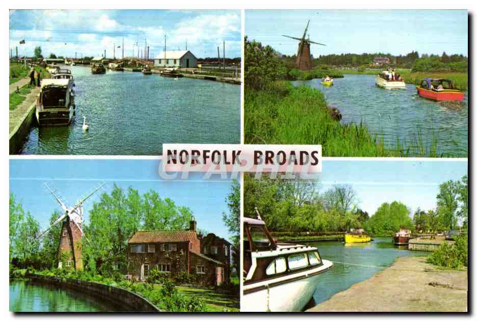 CPA The River Thurne At Potter Heigham The River Ant How Hill Hunsett Mill Stalham Staithe