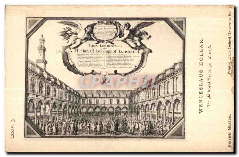CPA Wenceslaus Hollar The old Royal