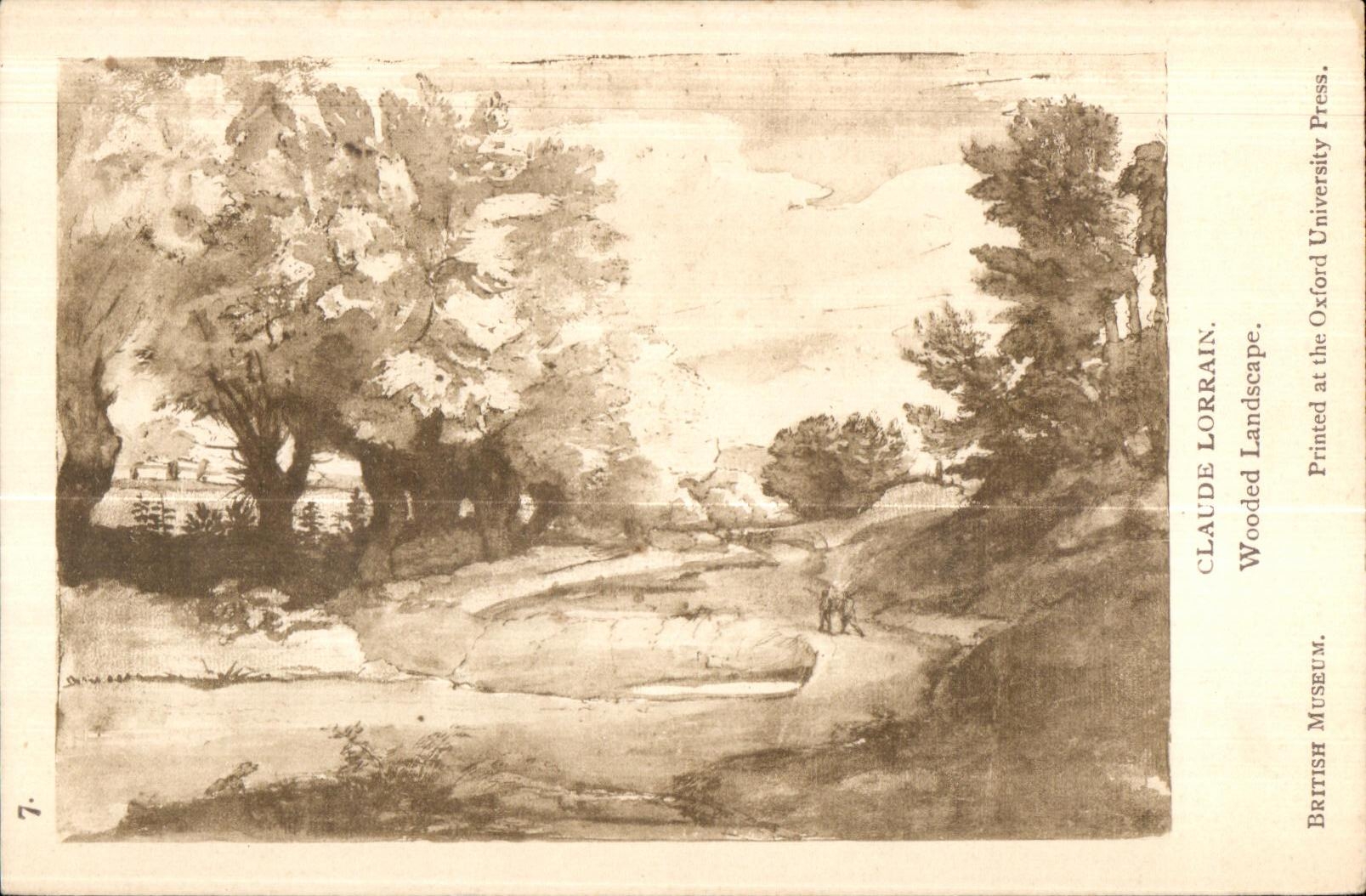 CPA Claude Lorrain Wooded Landscape British Museum Printed at the Oxford University Press