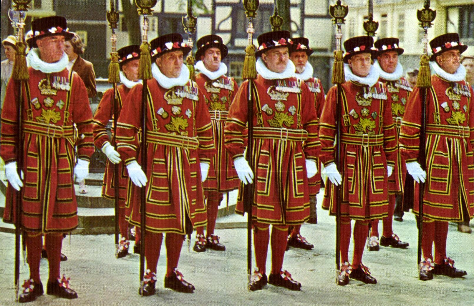 CPSM Yeomen Warders at the Tower of London