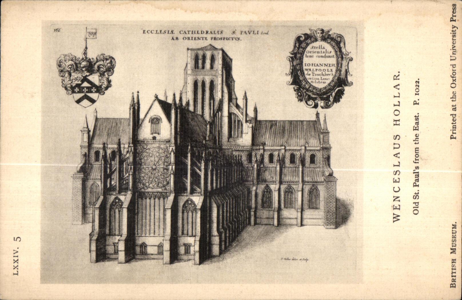 CPA Wenceslaus Hollar Old St Paul s from the East