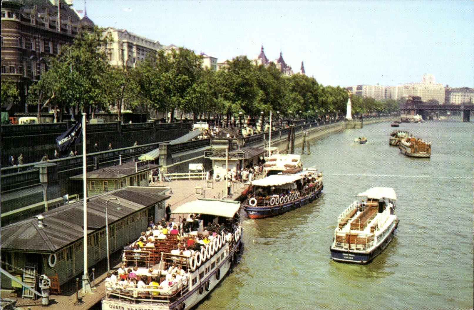 CPSM Westminster Peir Rivr Thames London